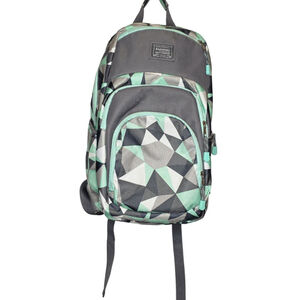 Women's Unbranded Backpack One Size Gray Mint Green Geometric